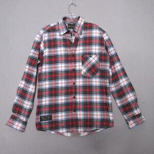 The Vermont Flannel Co Shirt Men Small Plaid Tartan Flannel‎ Made in USA Cotton